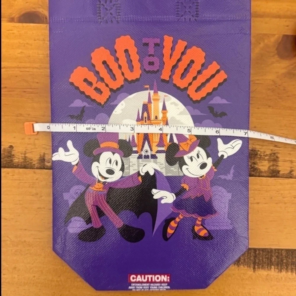 4‎ Disney World Bags 1 Drawstring Bag & 3 Mickey's Not So Scary Halloween Treat